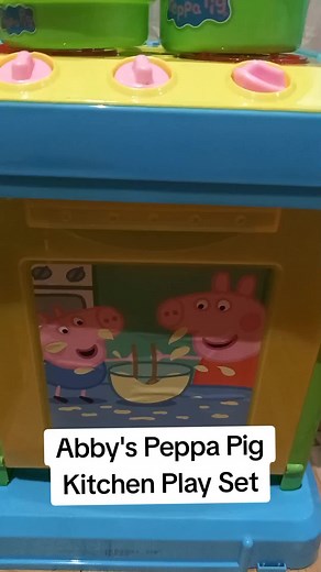 Abby's Peppa Pig Kitchen Play Set! Fun Toy for Kids | #kidsoftiktok #j Risecrib #abbyjayla