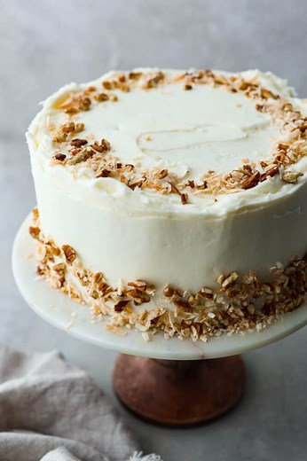 12K views · 64 reactions | Recipe here: https://therecipecritic.com/italian-cream-cake/ Take a bite of heaven with every forkful of this dreamy Italian cream cake. It’s rich and nutty, covered with the most amazing cream cheese frosting! | The Recipe Critic | Facebook