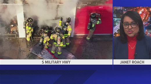 Storage units damaged in Virginia Beach fire