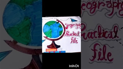 Geography practical file design #art #trending #vairalvideo