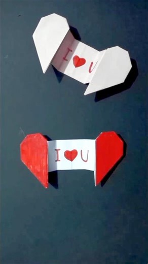 Diy Heart Slider Card | Valentine's Day Special #valentinesday #crafts