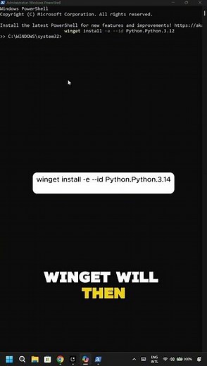How to Install Python Via Winget on Windows PC