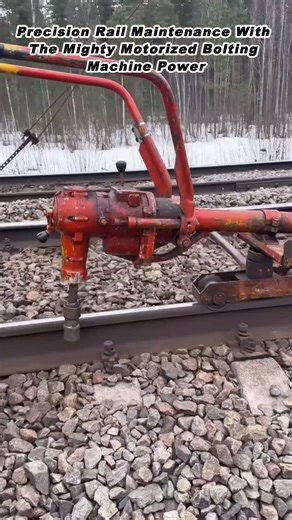 Precision Rail Maintenance With The Mighty Motorized Bolting Machine Power