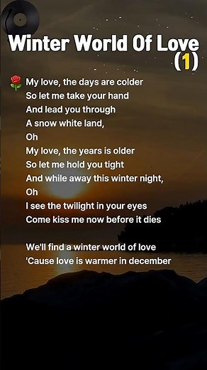 Winter World of Love (1)– Engelbert Humperdinck