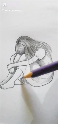 “Sad Girl Sketch ✏️”Most Emotional Drawing I’ve Ever Made”