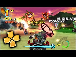 Crash Tag Team Racing PPSSPP Gameplay Full HD / 60FPS