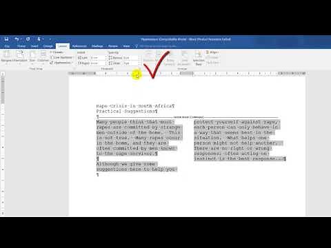 COMPUTER PRACTICE N4: SO:11 LO:11.1 - CREATING COLUMNS