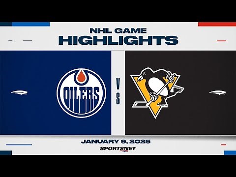 NHL Highlights | Oilers vs. Penguins - January 9, 2025