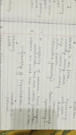 class 9 economics chapter 2 people as resource handwritten notes