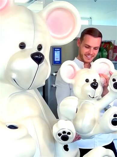 amaurguichon5! chocolate Polar bear 🐻‍❄️ my teddy 🧸 bear is wearing his holiday outfit!♥️ and chocolate kangaroo!🦘#amauryguichon #chocolate #holliday #kangaroo #10millionadoptions @Amaury Guichon