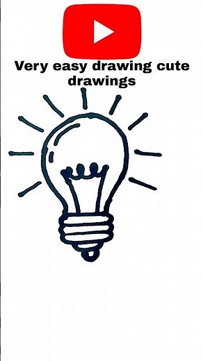 🤣how to draw bulb drawing easy with colour step by step drawing torch light lamp drawing candle sun