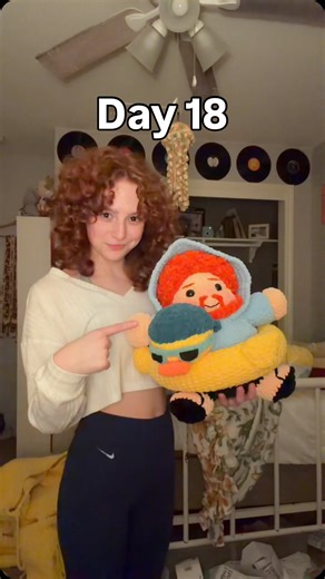 Jasmin Christian on Instagram: "Day 18 of this Life-size CaseOh series🩵🧡🌍 Giveaway is ONLY for my TikTok audience!! My TikTok is in my LinkTree (in my bio), but it’s also the same as my Instagram username🤗 Look out for the hidden codes! Use at checkout on Steam to get Waterpark Sim for free!🥰 #crochet #amigurumi #caseoh #twitchstreamer #caseohgames"