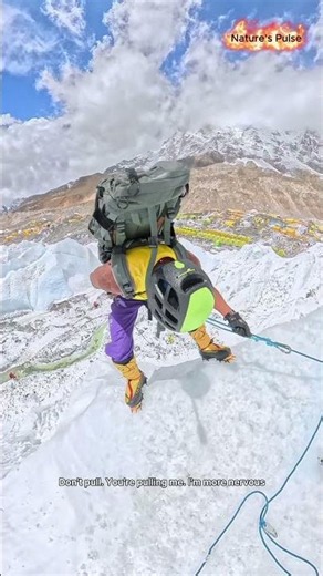 Everest Training Gets Real on the Khumbu Icefall 🧊🏔️ #expedition