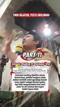 INTIMATED WEDDING VS WALIMATUL 'URSY