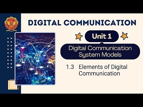 1.3 Elements of Digital Communication | EC502 |