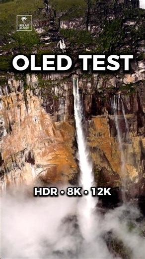 OLED WATERFALL TEST 🌊 | HDR 4K Cinematic Short