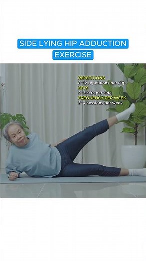 Side Lying Hip Adduction Exercise