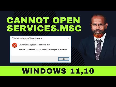 How To Fix Services Not Opening or Responding Windows 11,10 : Cannot Open Services.msc
