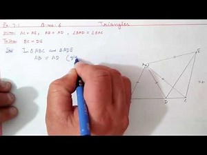 Chapter:7 Ex.7.1 (Q.6,7) Triangles | Ncert Maths Class 9 | Cbse.