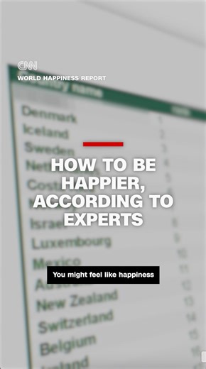 52K views · 210 reactions | The World Happiness Report 2025 has been released on the International Day of Happiness. CNN talked to one of the report's editors to find out which country has topped the list and learn some tips to lead a happier life. Read more: https://cnn.it/4bMZAGO | CNN | Facebook