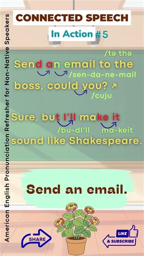 Connected Speech In Action #6 -Send An Email