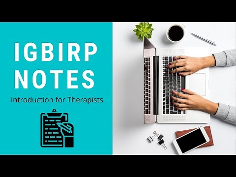 IGBIRP Notes// Note Writing for Therapists // Progress Notes