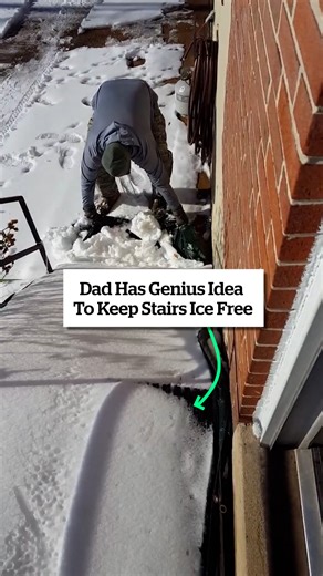 254K views · 1K reactions | Dad Has Genius Idea To Keep Stairs Ice Free  | VT | Facebook