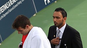 Del Potro perdió el primer set y se retiró ante Devvarman en Dubai