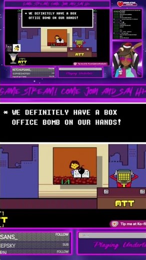 The script's not a flop! #undertale ##vtuber ##vtuberclips