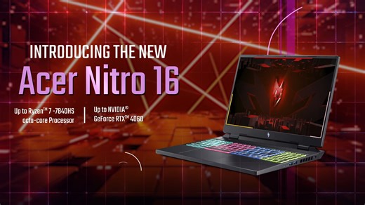 Say hello to Acer Nitro 16 AMD with DLSS 3, the ultimate game-changer. It's a perfect laptop for gamers and creators with pure power to tackle any game or workflow on the digital playground. Shop now: https://acer.link/3YzGInV Shop at an Acer Mall - Exclusive Store: https://acermall.shopacer.co.in/ #AcerNitro16 #AcerLaunch #Acer #AcerIndia #Laptops #AcerLaptop #AMDRyzen #NewLaptop #AcerNewLaunch #GamingLaptop | Acer India