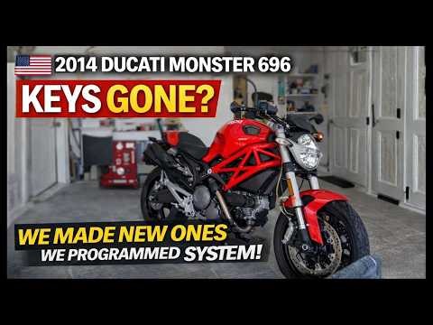🇺🇸 2014 Ducati Monster 696 Keys Gone? We Made New Ones & Programmed the System!