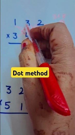 multiplication with dot method#mathstricks #abacus