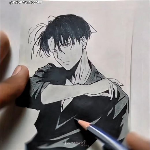 captain levi sketch x montagem miau #shorts #leviackerman