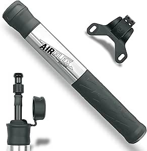 SKS Germany Airflex Bicycle Pump, Bicycle Accessories (Air Pump, Wheel Accessories with Soft Component Handle, Aluminium & Plastic Pump, Versatile Bicycle Accessories)