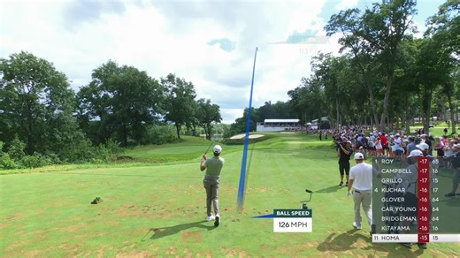 Max Homa's perfect tee shot leads to birdie at John Deere