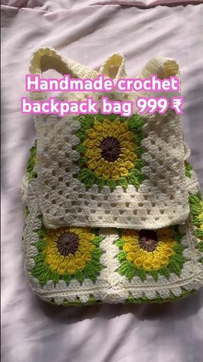 Handmade crochet backpack 🎒 dm in my Instagram