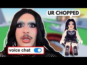 I TROLLED ROBLOX VOICE CHAT DRESSED AS MY AVATAR 💀😈