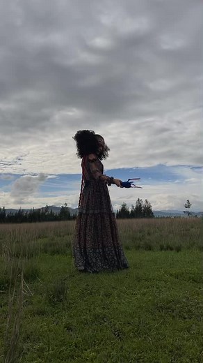 Colorful Outdoor Fashion Display in Nature