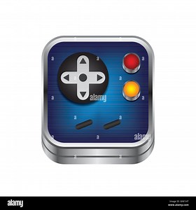 game console button Stock Vector Image & Art - Alamy