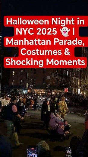 Halloween Night in NYC 2025 👻 | Manhattan Parade, Costumes & Shocking Moments #newyork #halloween