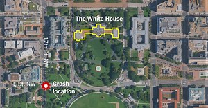 Vehicle Crashes Into Security Gate Outside the White House