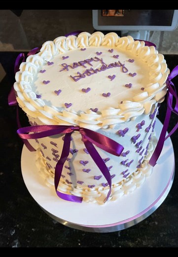 Delicious 22nd Birthday Cake with Biscoff Filling