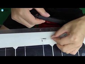How to replace the junction box of the solar panel