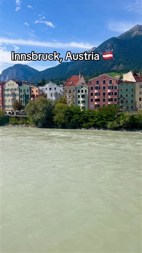 Innsbruck colorful houses on the Inn River – iconic view