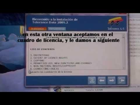 instalar tolerance data