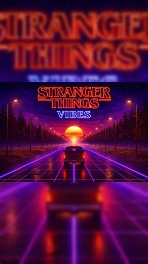 Stranger Things Synthwave | 1980s Neon Retrowave | Background loop video