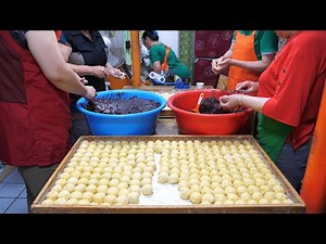 honey bread with red bean - korean street food