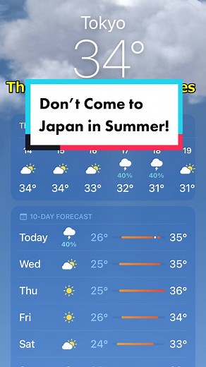 Japan Summer Weather and Hot Climate Conditions