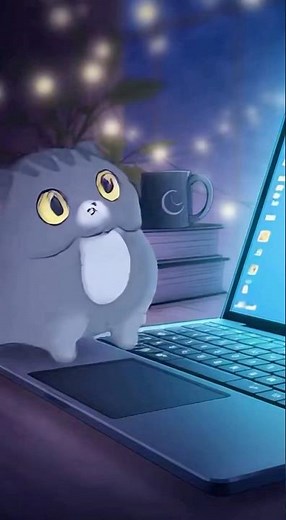 Cat Accidentally Hacks the Laptop #cat #funnyvideo #cartoon #animalvideo