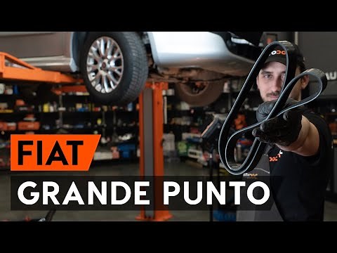 How to change a v-ribbed belt on a FIAT PUNTO 199 [AUTODOC TUTORIAL]